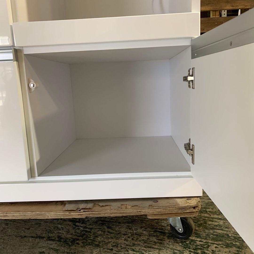 G674\" 近藤産業 W900 食器棚 キッチンボード カラー ホワイト