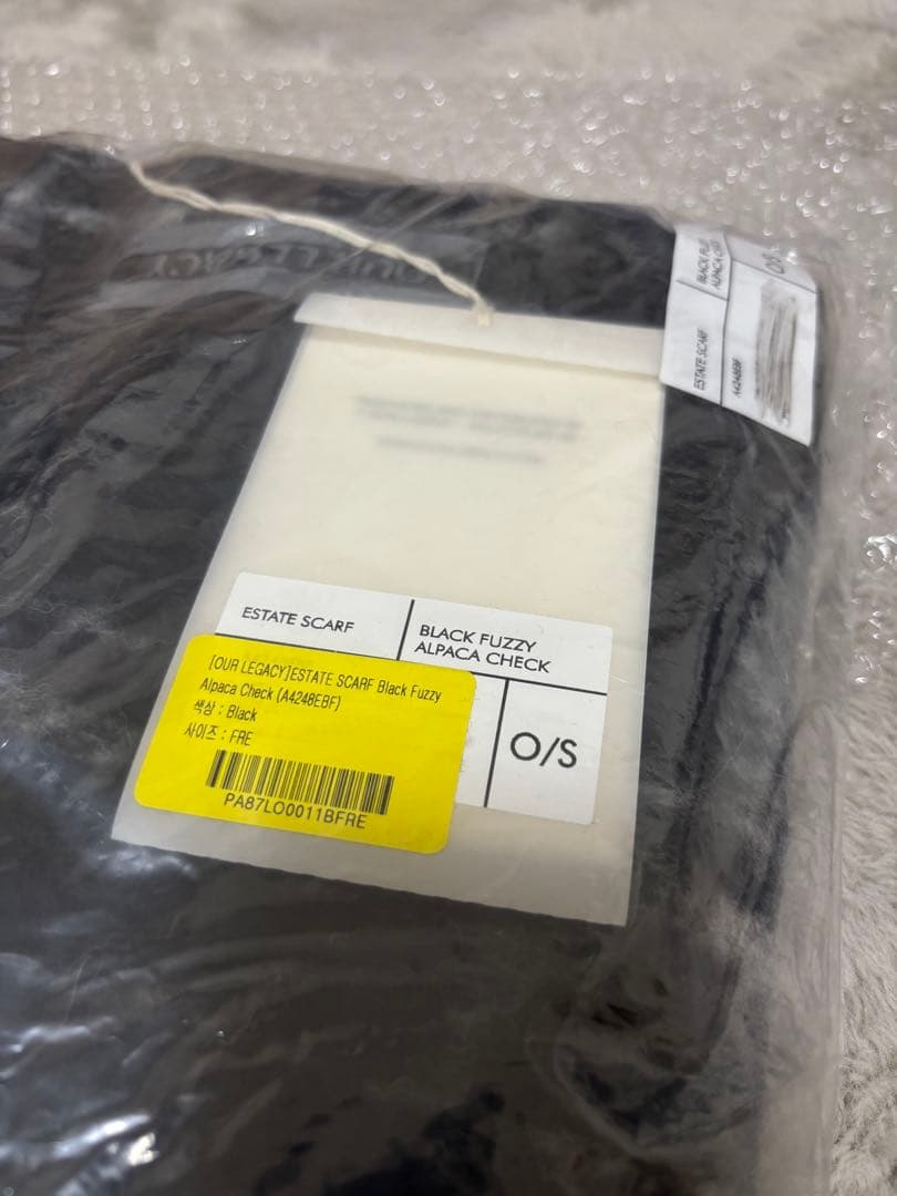 OUR LEGACY チェック柄マフラー