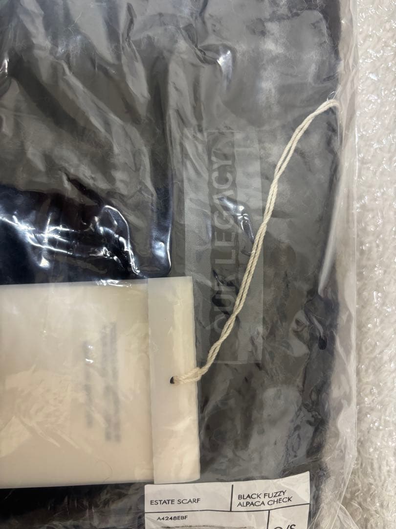 OUR LEGACY チェック柄マフラー