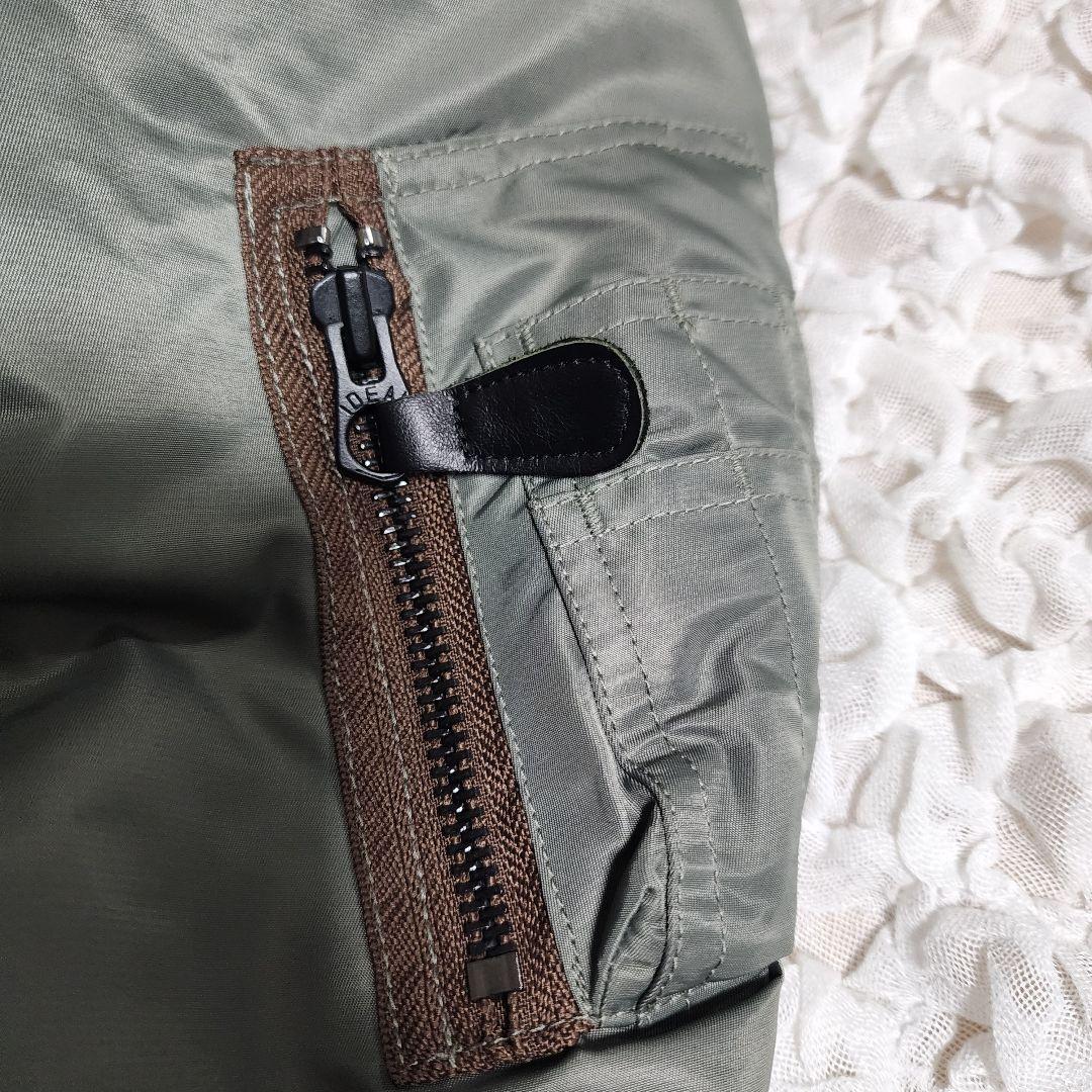 美品 ヒューストン MA-1 フライトジャケット セージグリーン