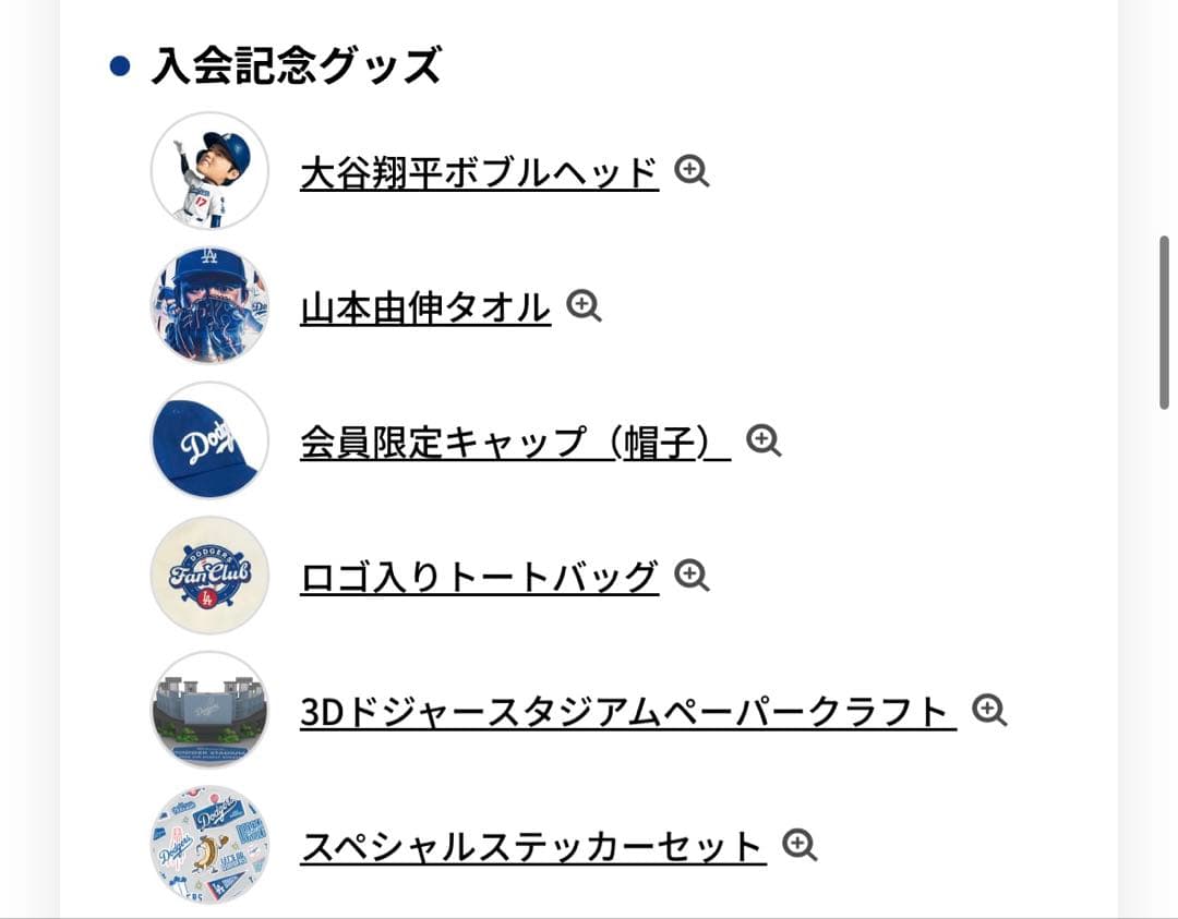 ロサンゼルス・ドジャース　ファンクラブボックス 新品