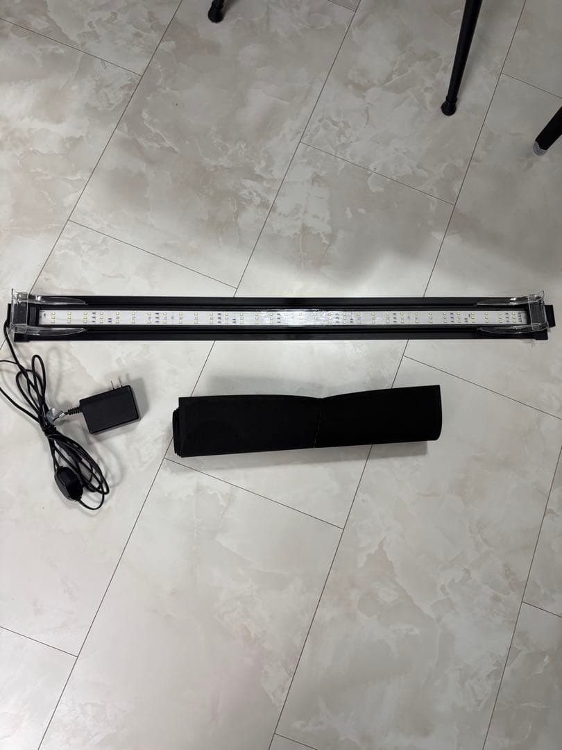 masato様90㌢大型ガラス水槽・水槽棚セット（フィルター・LEDライト付き）