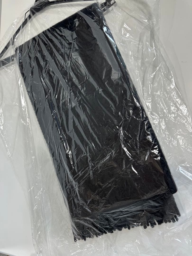 ウール ブラックマフラー