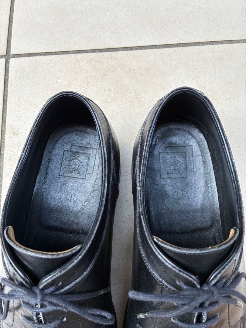 三陽山長 勘四郎 Uチップ　黒　サイズ8