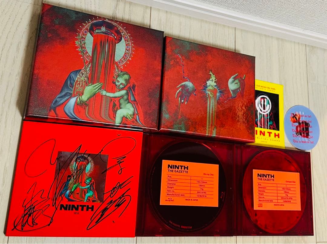 直筆サインtheGazettE NINTH CD DVD完全生産限定BluRay