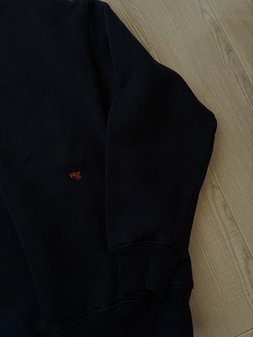 Hommegirls オムガールズ クルーネック スウェット 黒