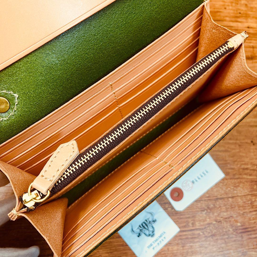 メンズ 財布 長財布 本革 ラウンドファスナー メンズ ヌメ革 栃木レザー