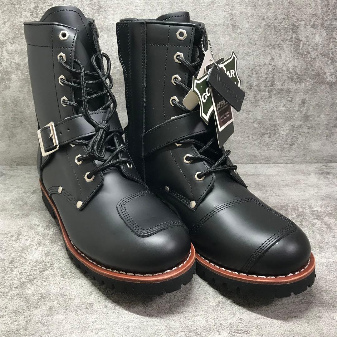 【新品未使用】箱付き　アヴィレックス　バイカーブーツ　YAMATO ブラック