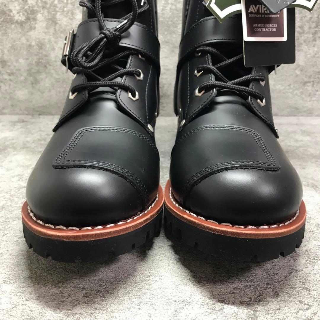 【新品未使用】箱付き　アヴィレックス　バイカーブーツ　YAMATO ブラック