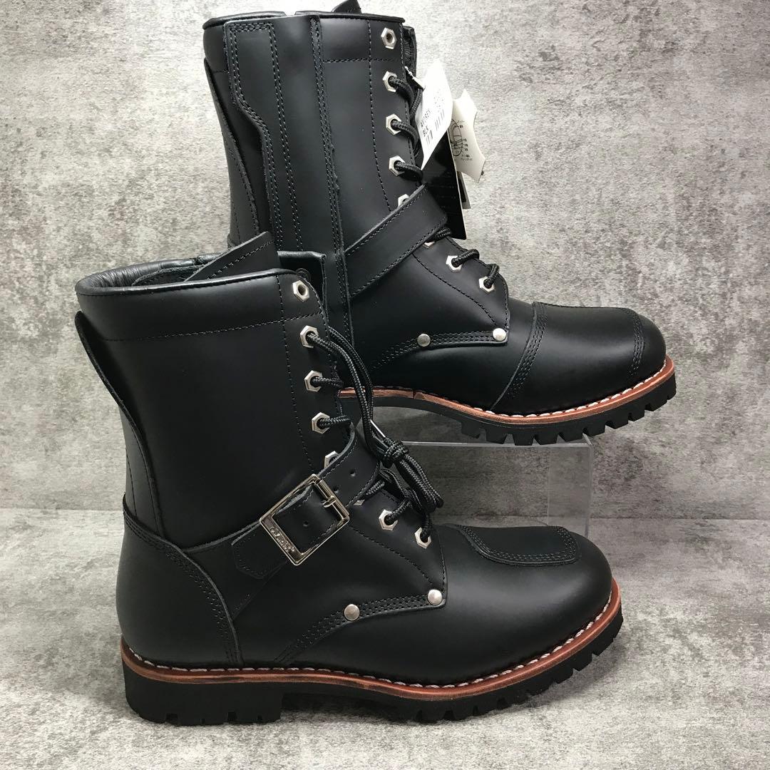 【新品未使用】箱付き　アヴィレックス　バイカーブーツ　YAMATO ブラック