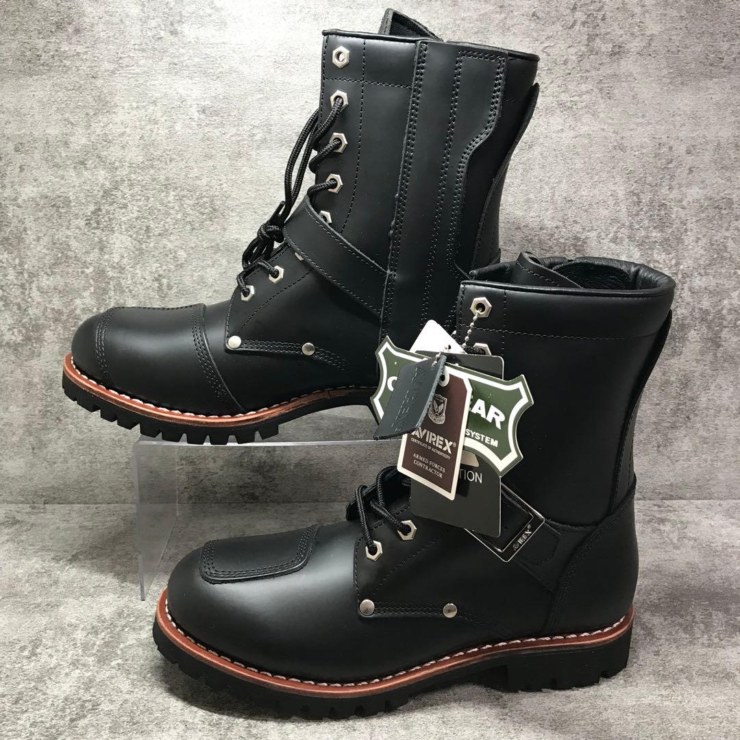 【新品未使用】箱付き　アヴィレックス　バイカーブーツ　YAMATO ブラック