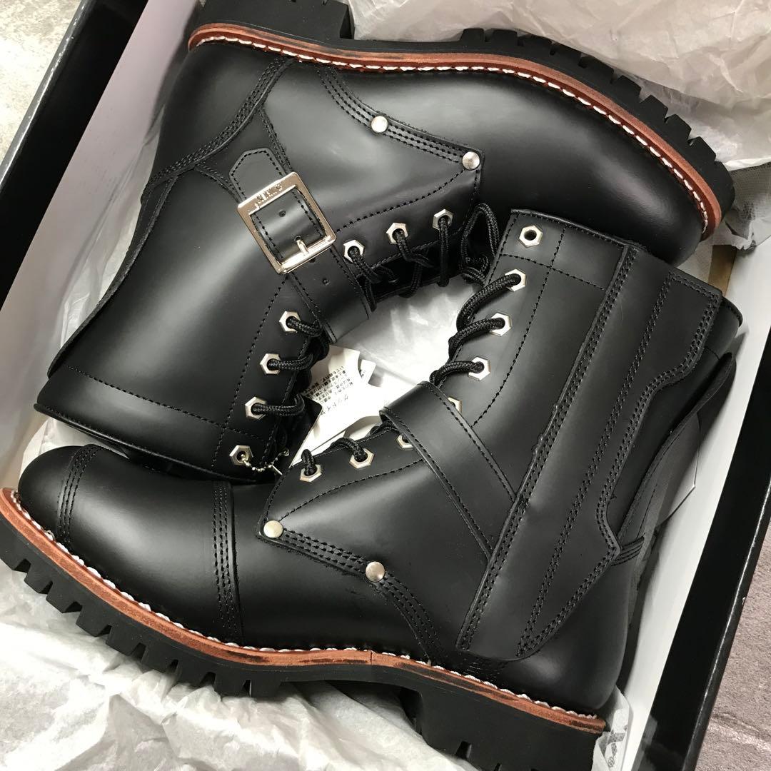 【新品未使用】箱付き　アヴィレックス　バイカーブーツ　YAMATO ブラック