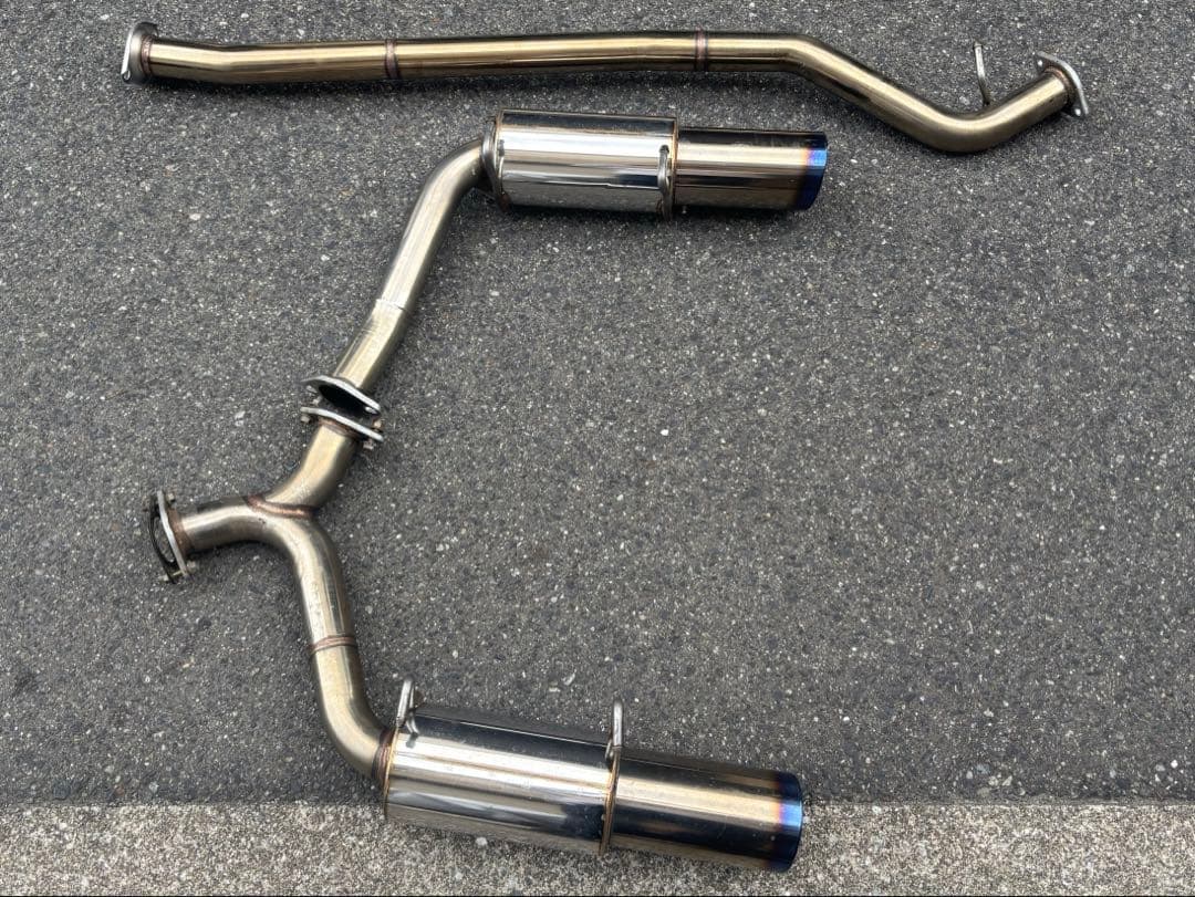 86 zn6 マフラー　サイレンサー　2本だし　チタン色　砲弾