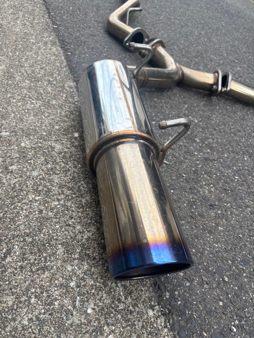 86 zn6 マフラー　サイレンサー　2本だし　チタン色　砲弾