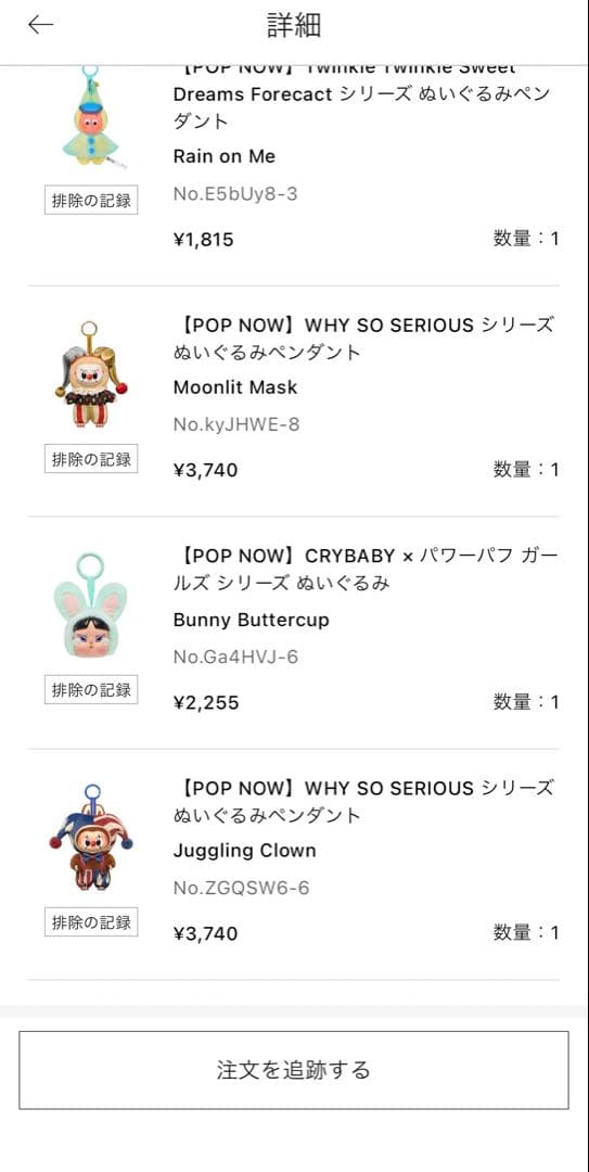 POPMART WHY SO SERIOUSぬいぐるみペンダント　シークレット