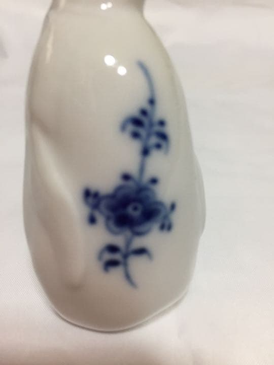 ロイヤルコペンハーゲン ブルーフルテッド柄 ペンギン フィギュリン　デンマーク製