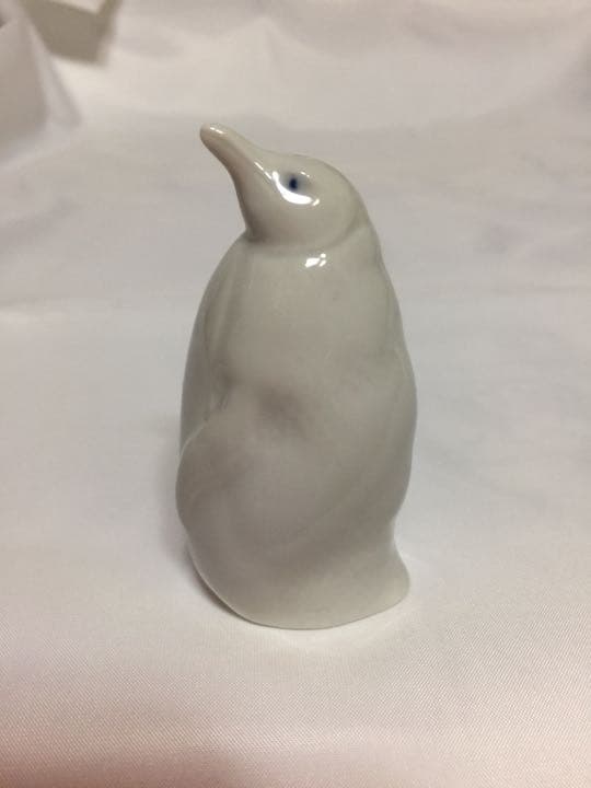 ロイヤルコペンハーゲン ブルーフルテッド柄 ペンギン フィギュリン　デンマーク製