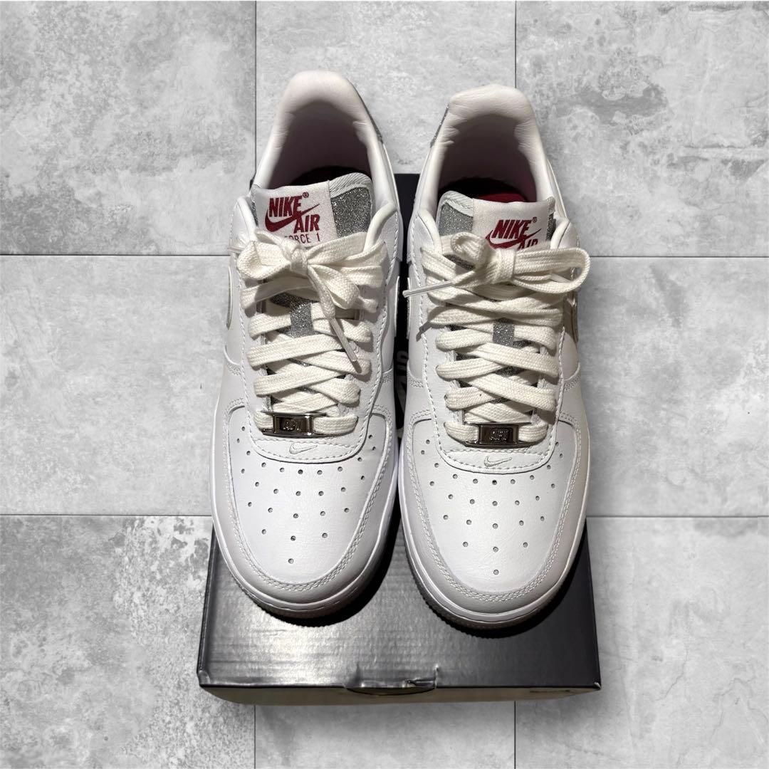 ナイキ エアフォース1 07 LX 22.5cm ホワイト/シルバー