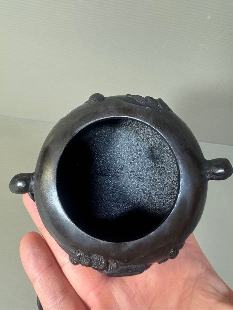 2405 銅製　三足　獅子　香炉