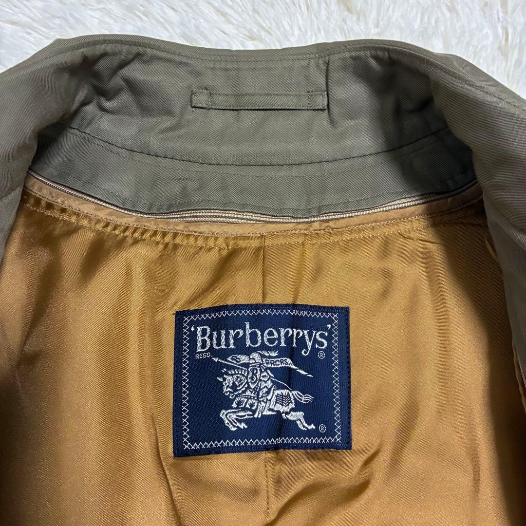 バーバリー　トレンチコート　ライナー　ベルト　ダブル　ノバチェック　カーキ