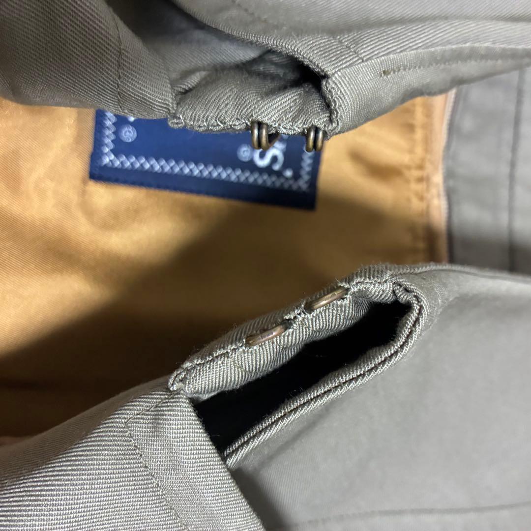 バーバリー　トレンチコート　ライナー　ベルト　ダブル　ノバチェック　カーキ