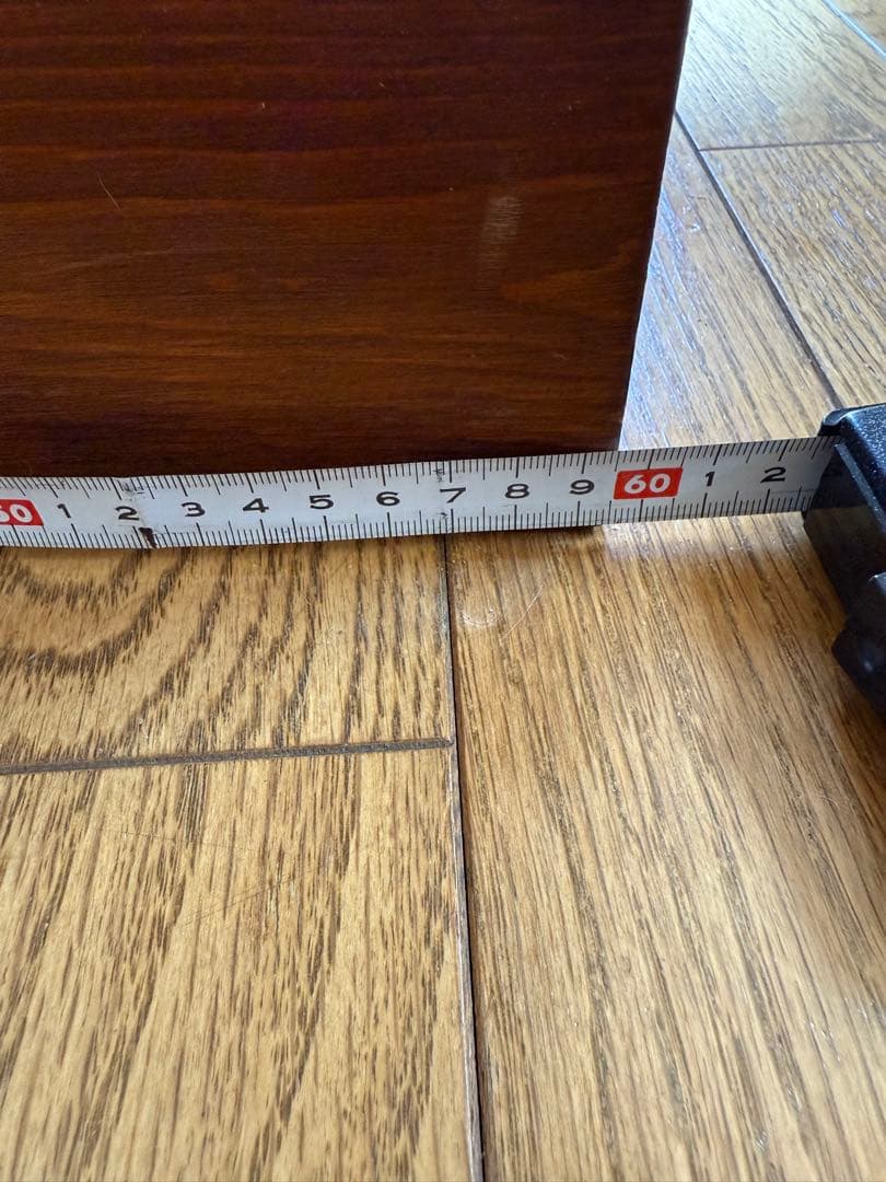 誠工舎　花柄タイル装飾　木製チェスト