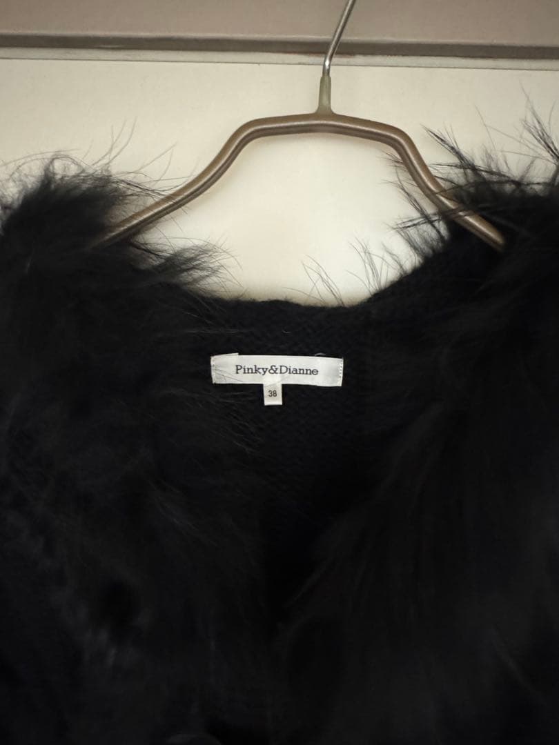 ラビットファーフード付きポンチョ・ケープコート