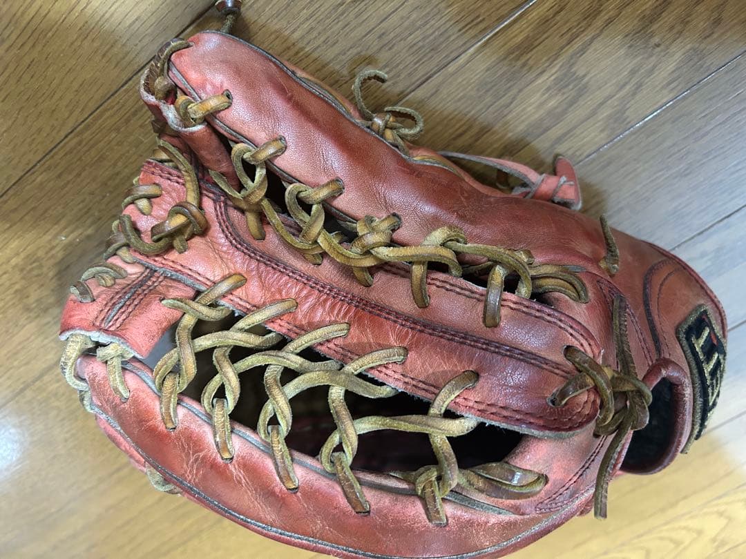 ZETT 赤 硬式グローブ