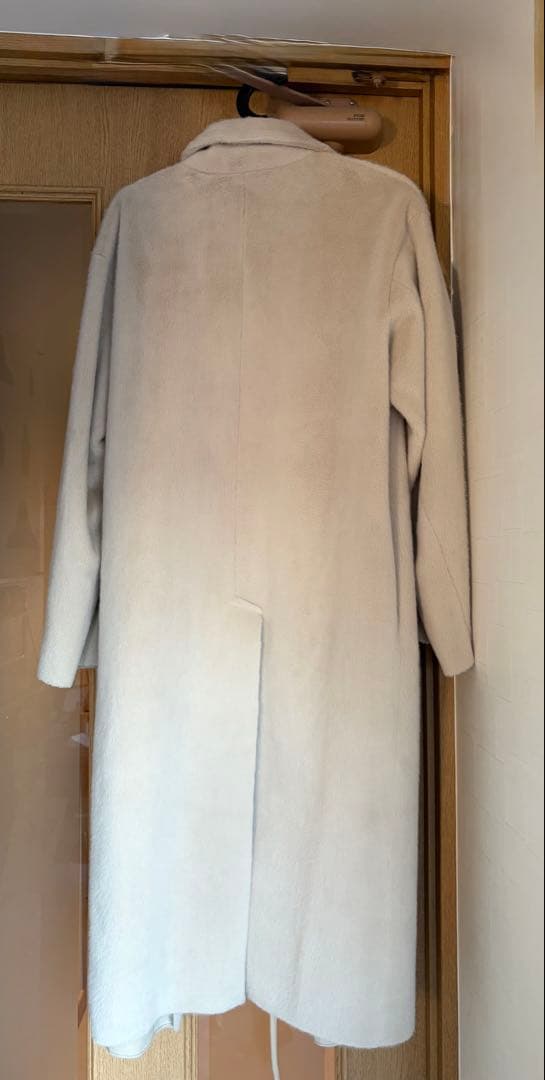 【値下げ】　THINK FUR エコファーコート　アイボリー