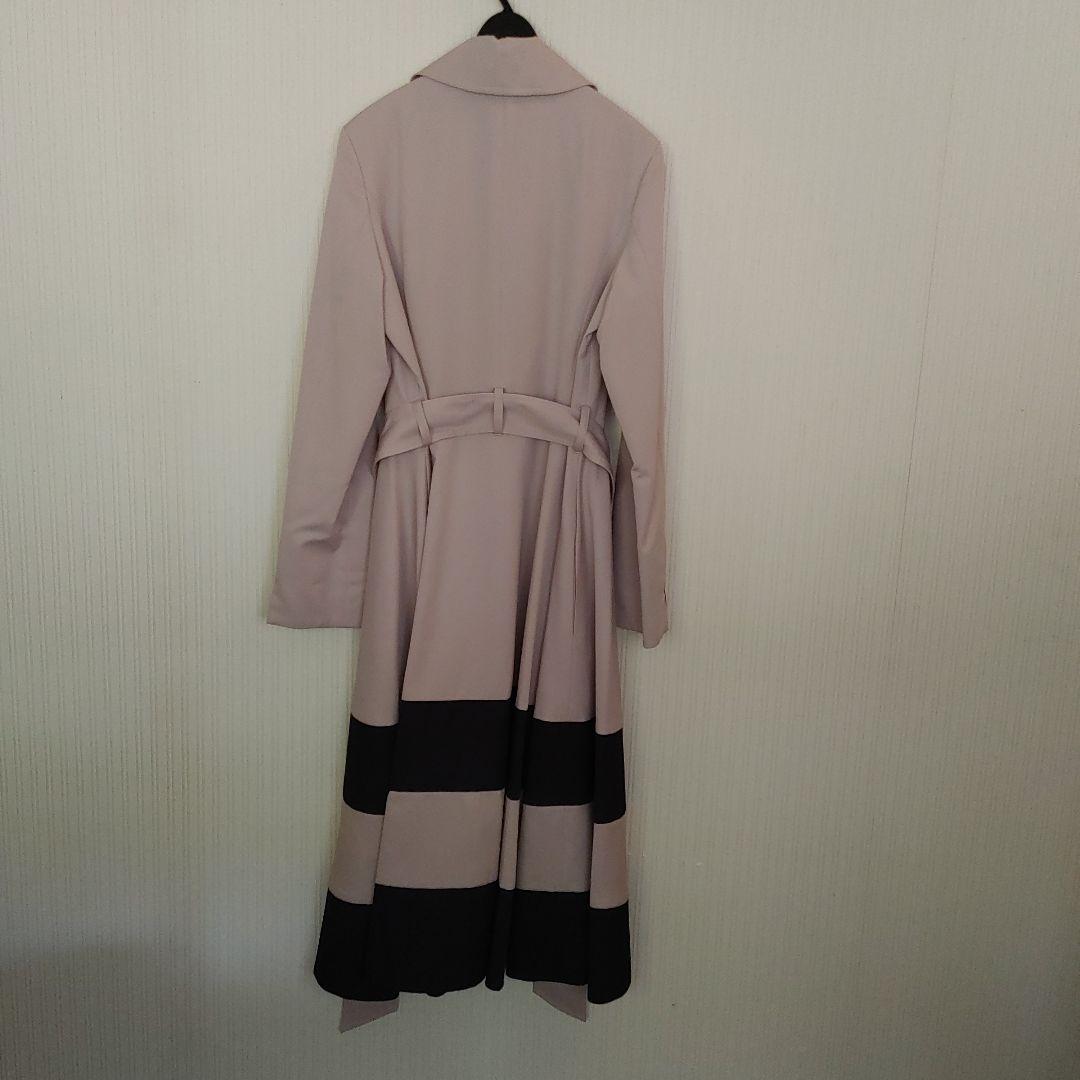 ヤマダヤ、リルフェテ、ロングトレンチコートグレージュネイビー新品未使用