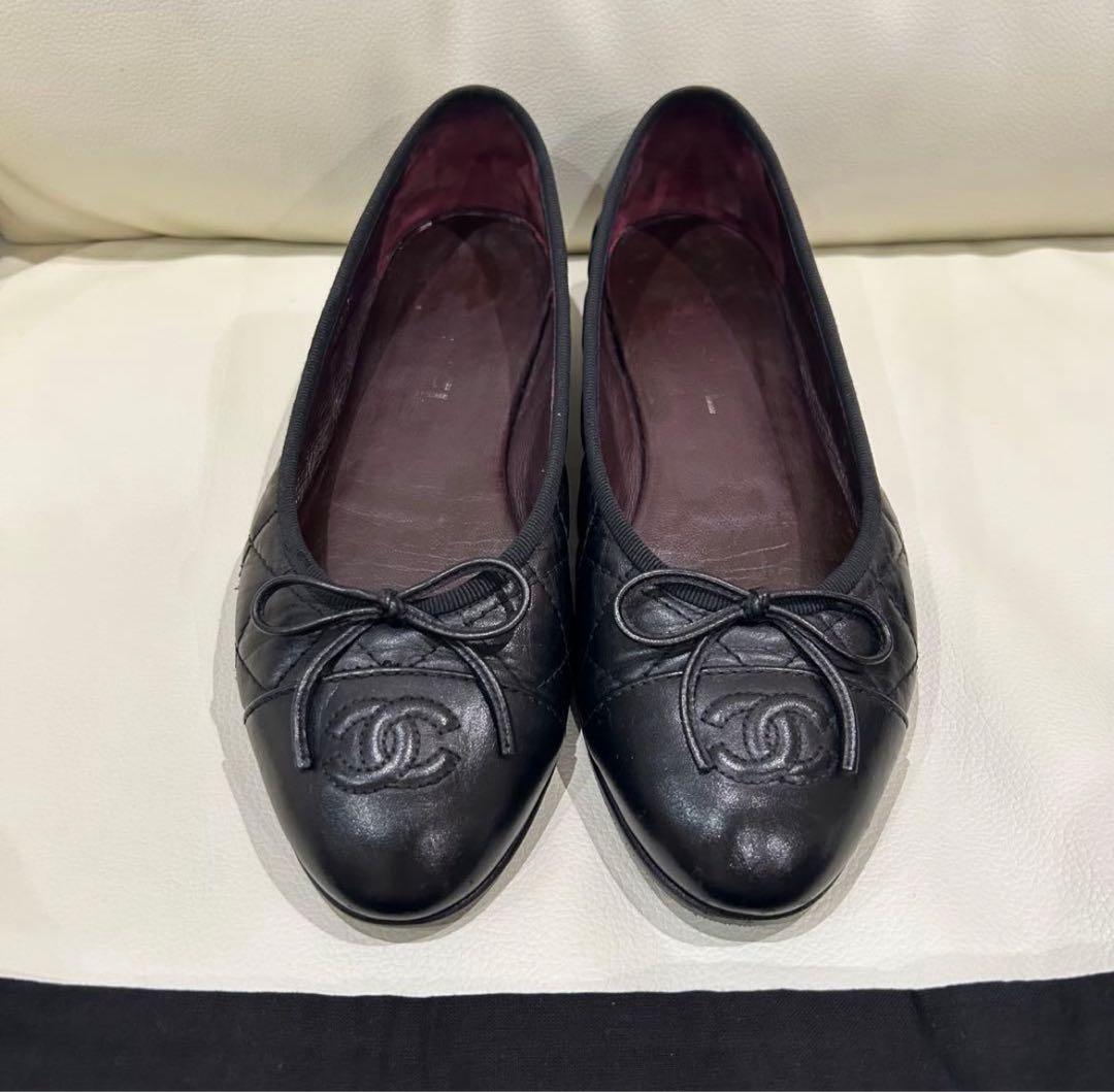 CHANEL 美品　マトラッセ　バレエシューズ36.5 23.5cmバレリーナ