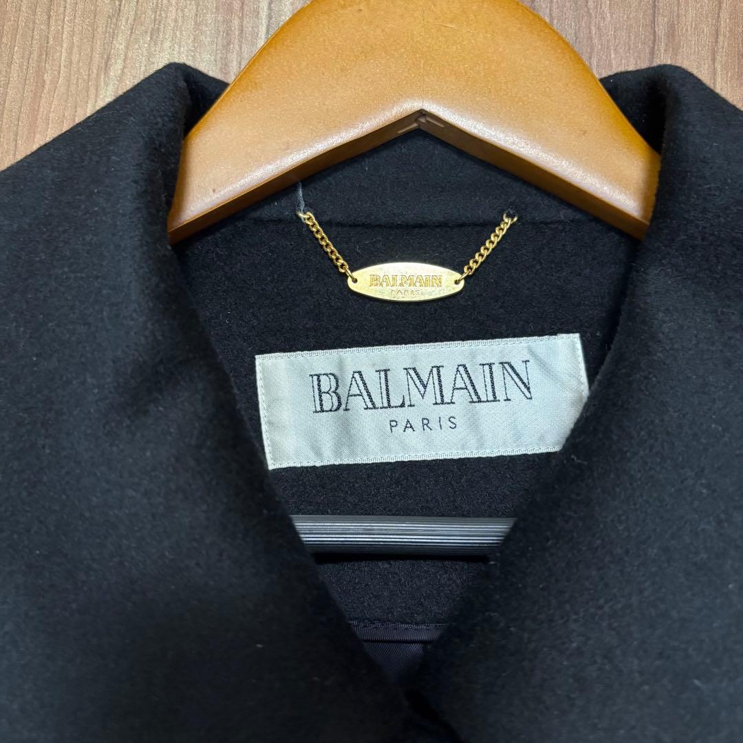 【美品】BALMAM ブラック ロングコート