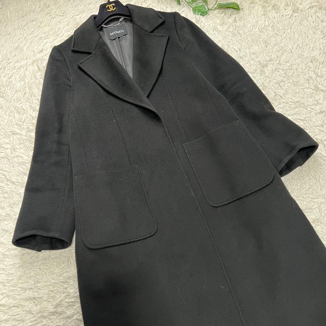 極美品 近年モデル マックスマーラ チェスターコート 大きいサイズ 46