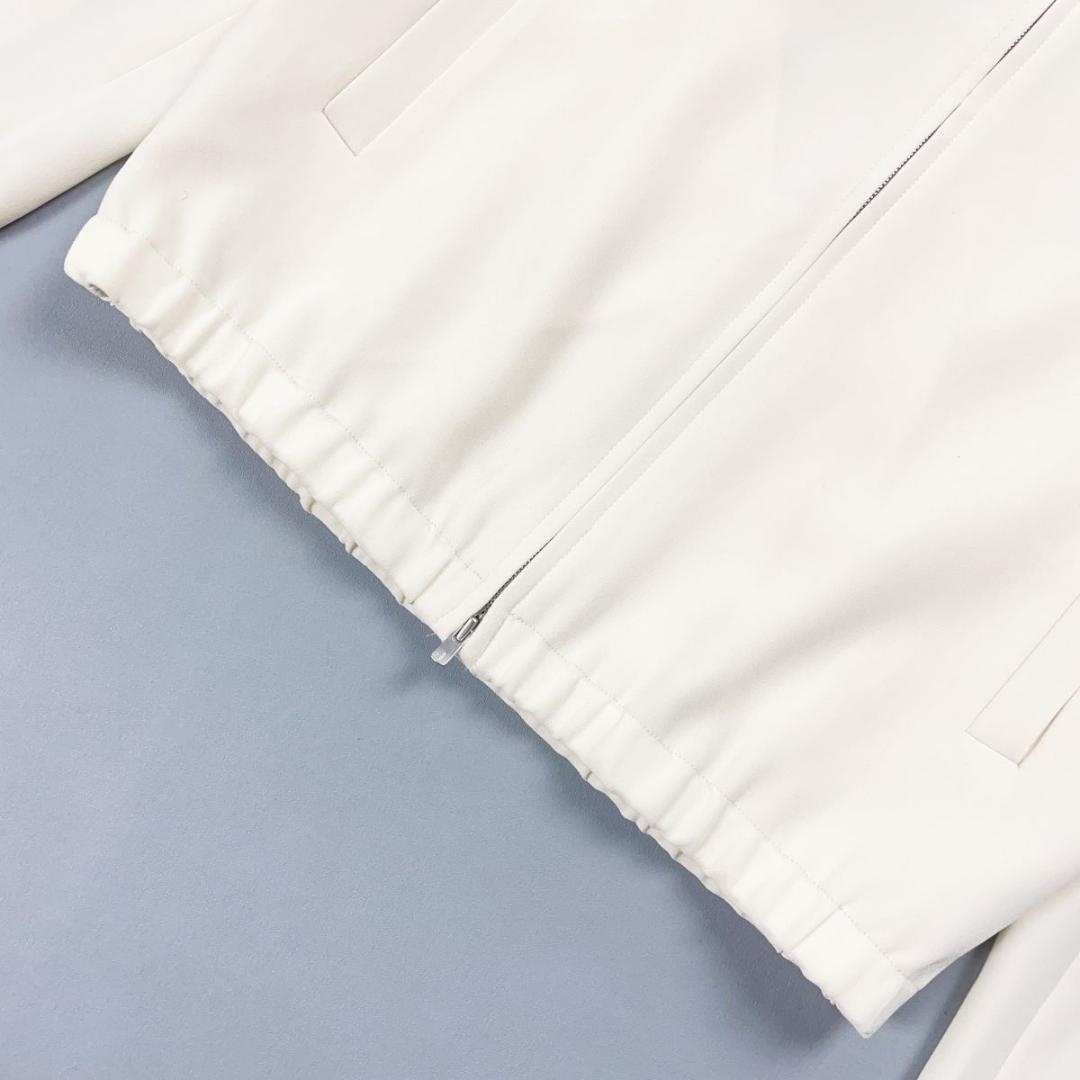 美品 セオリー クルーネックボンバージャケット オフホワイト 2 *ED1006