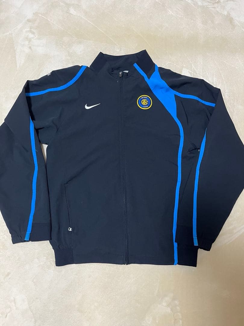 希少　レア　インテル　ナイロンジャケット上下セットアップ　NIKE ブラック　M