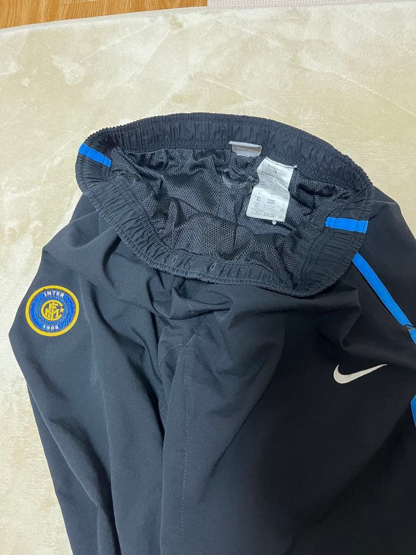 希少　レア　インテル　ナイロンジャケット上下セットアップ　NIKE ブラック　M