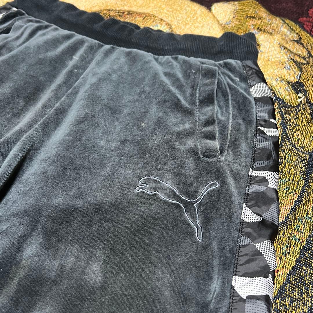 【購入用】プーマベロアトラックスーツジャケットパンツ上下セットアップ迷彩カモフラ