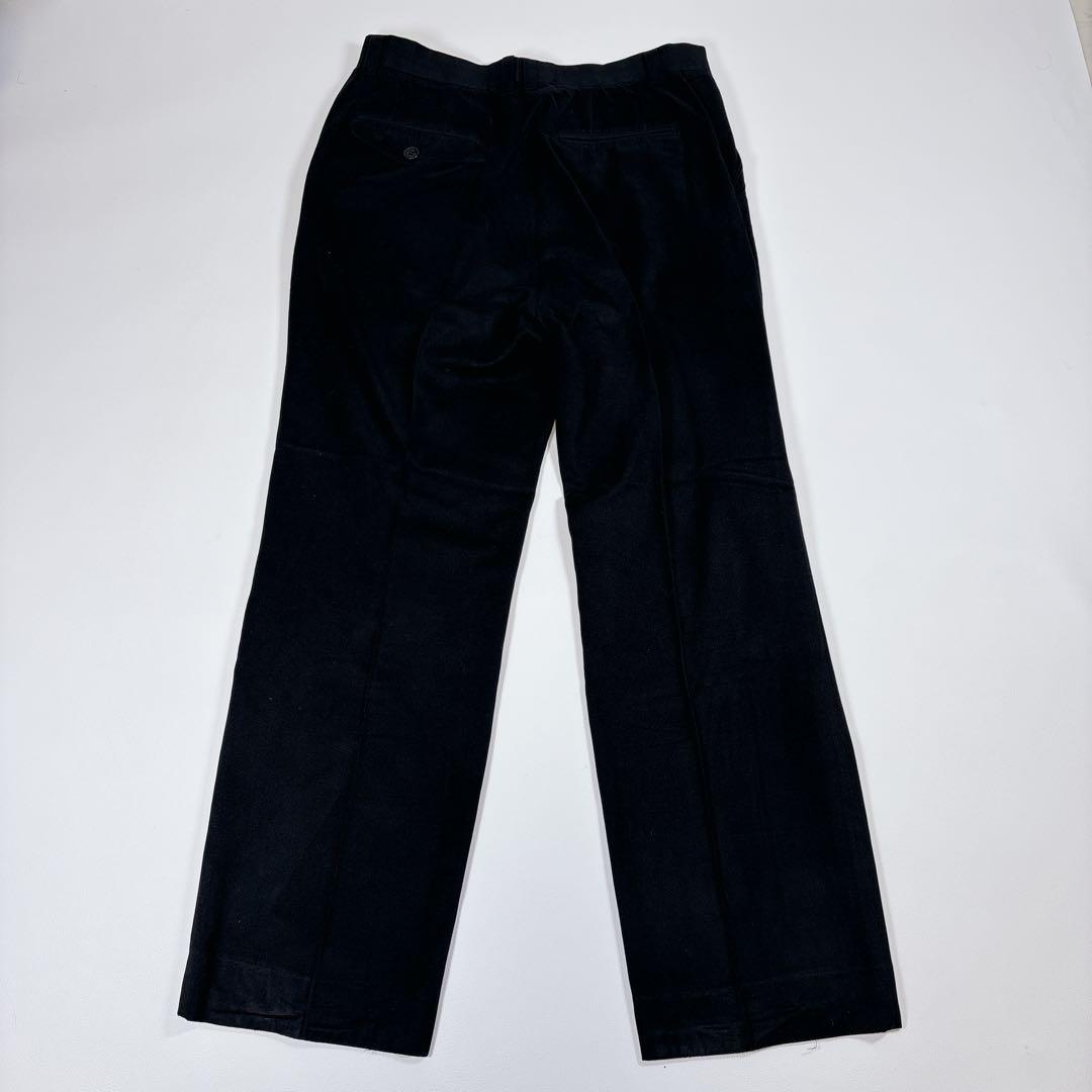 パンツ GIORGIO ARMANI /BLACK cotton Wide Slacks
