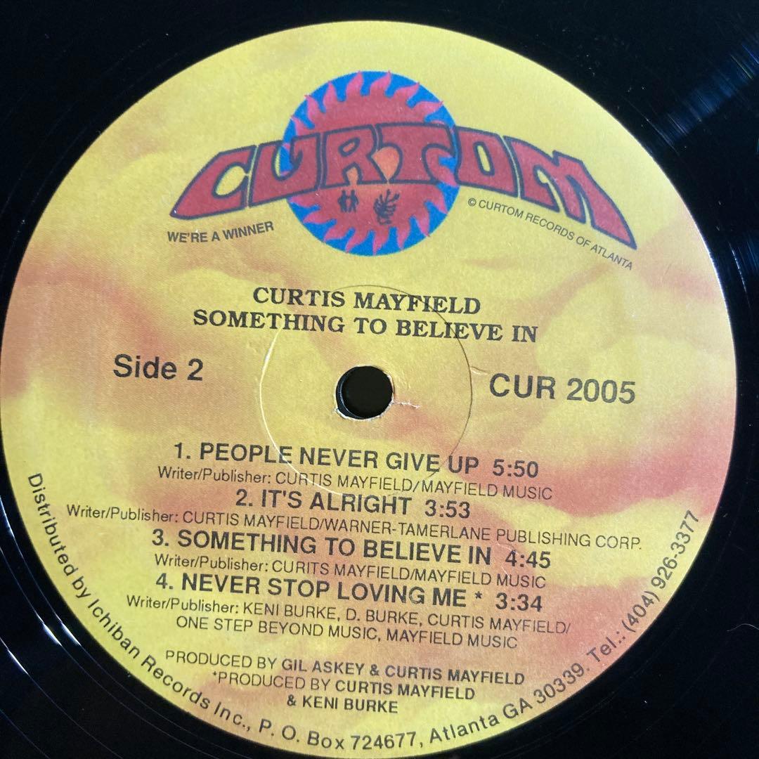 洋楽 Curtis Mayfield /Something To Believe In