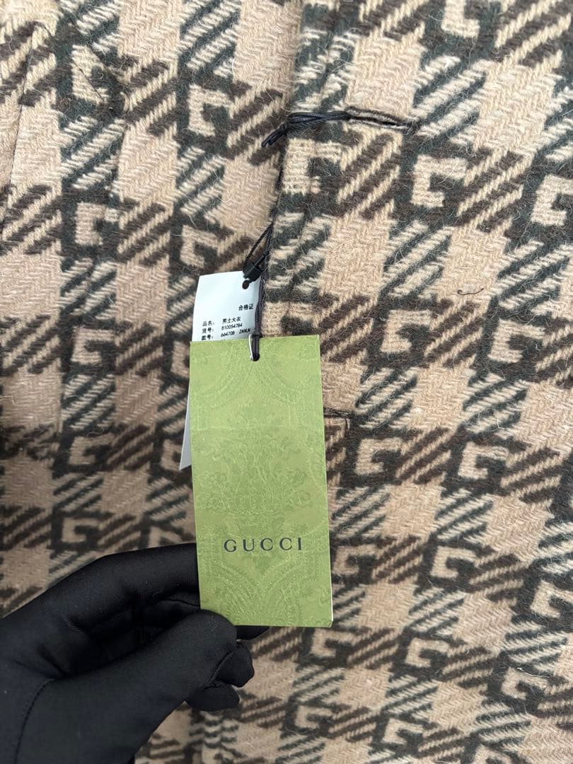 【新品未使用】GUCCI メンズコート GG柄 総柄 サイズ44