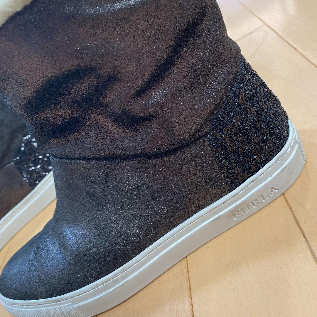 FURLA ボアスニーカー　ボアブーツ　ショートブーツ38
