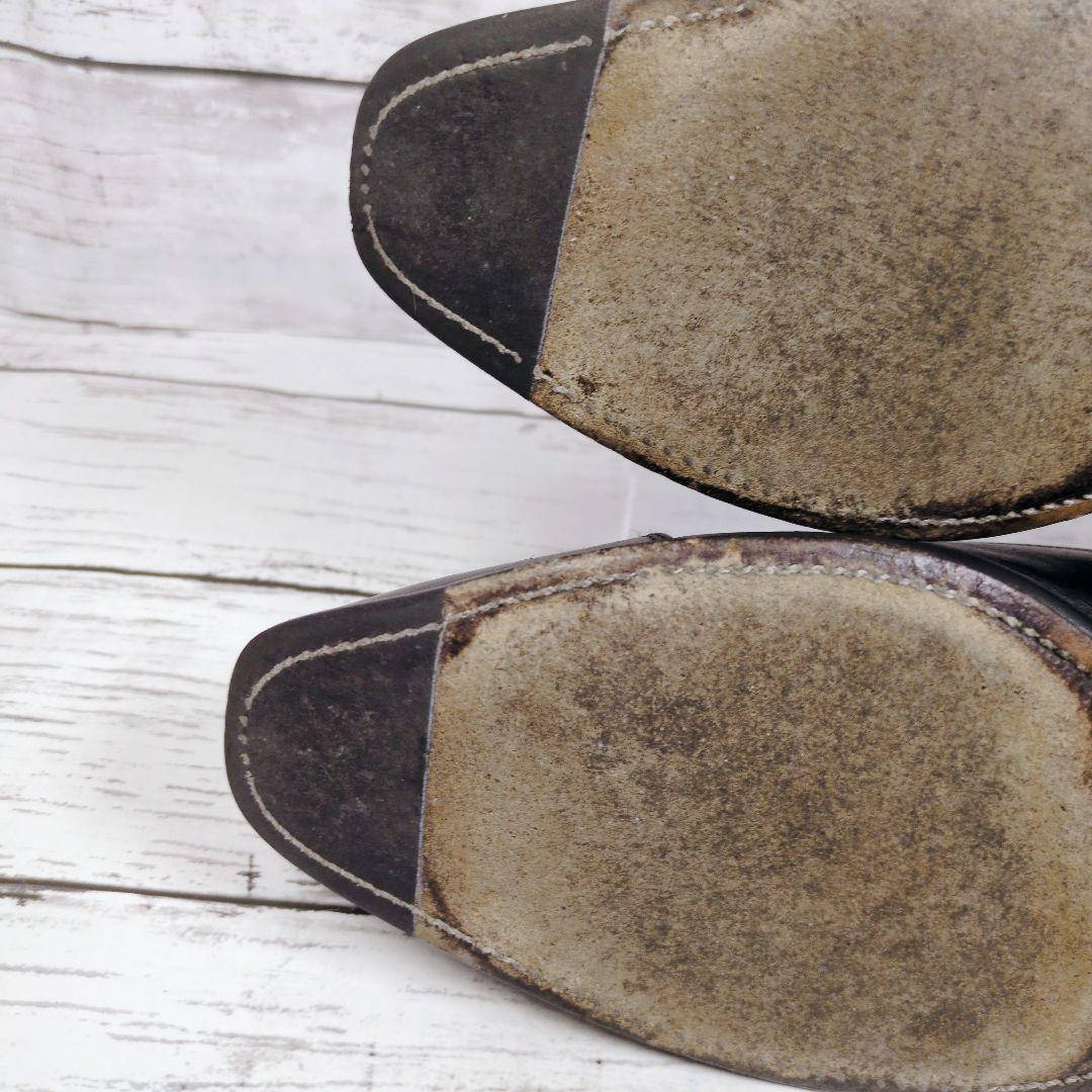 【スコッチグレイン】5100 黒 レザー ストレートチップ 25cm