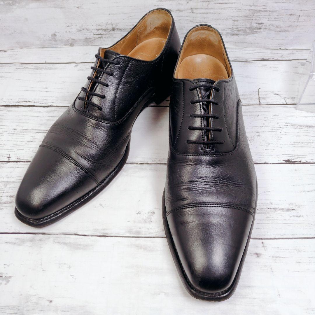 【スコッチグレイン】5100 黒 レザー ストレートチップ 25cm