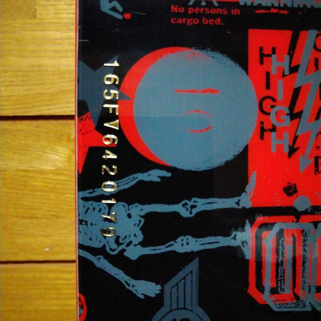 Sims スキー板 赤黒白 ストック付き