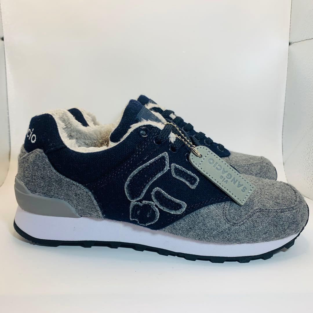 未使用 サンガッチョ にゅ〜ず スニーカー ボア 24.5㎝ 抽選 限定品 にゅ