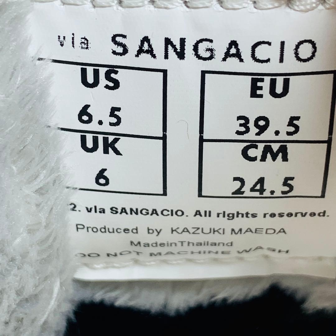 未使用 サンガッチョ にゅ〜ず スニーカー ボア 24.5㎝ 抽選 限定品 にゅ