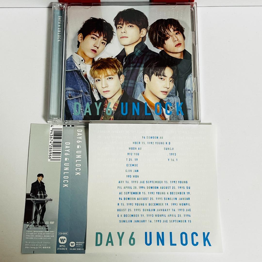 DAY6 / UNLOCK CD+DVD付　初回限定盤　帯付