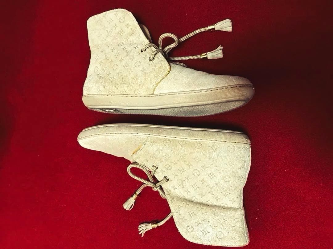 ルイ・ヴィトン スエード ハイカットブーツ ハッピー