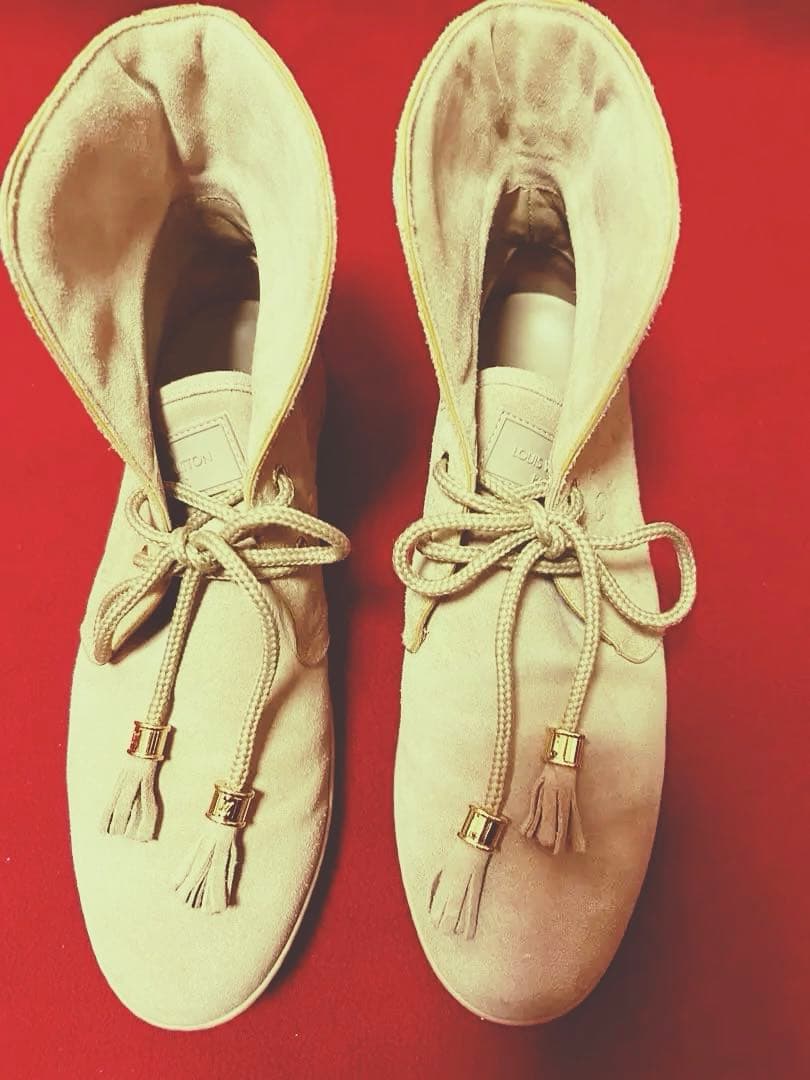 ルイ・ヴィトン スエード ハイカットブーツ ハッピー