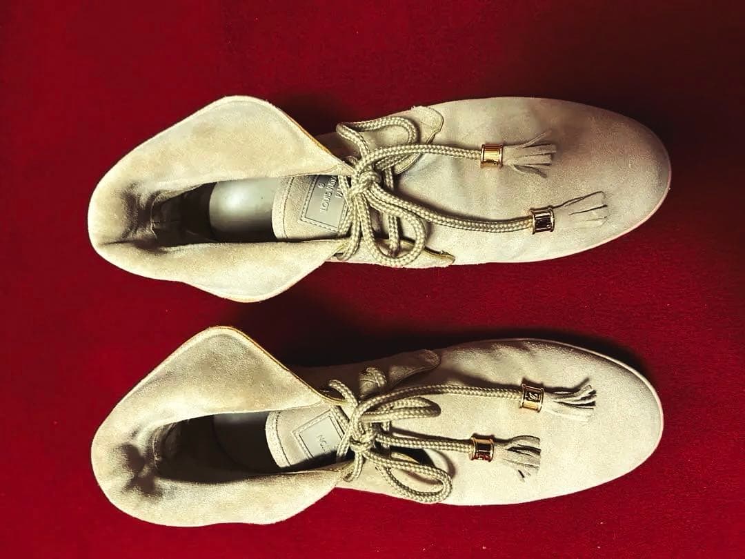 ルイ・ヴィトン スエード ハイカットブーツ ハッピー